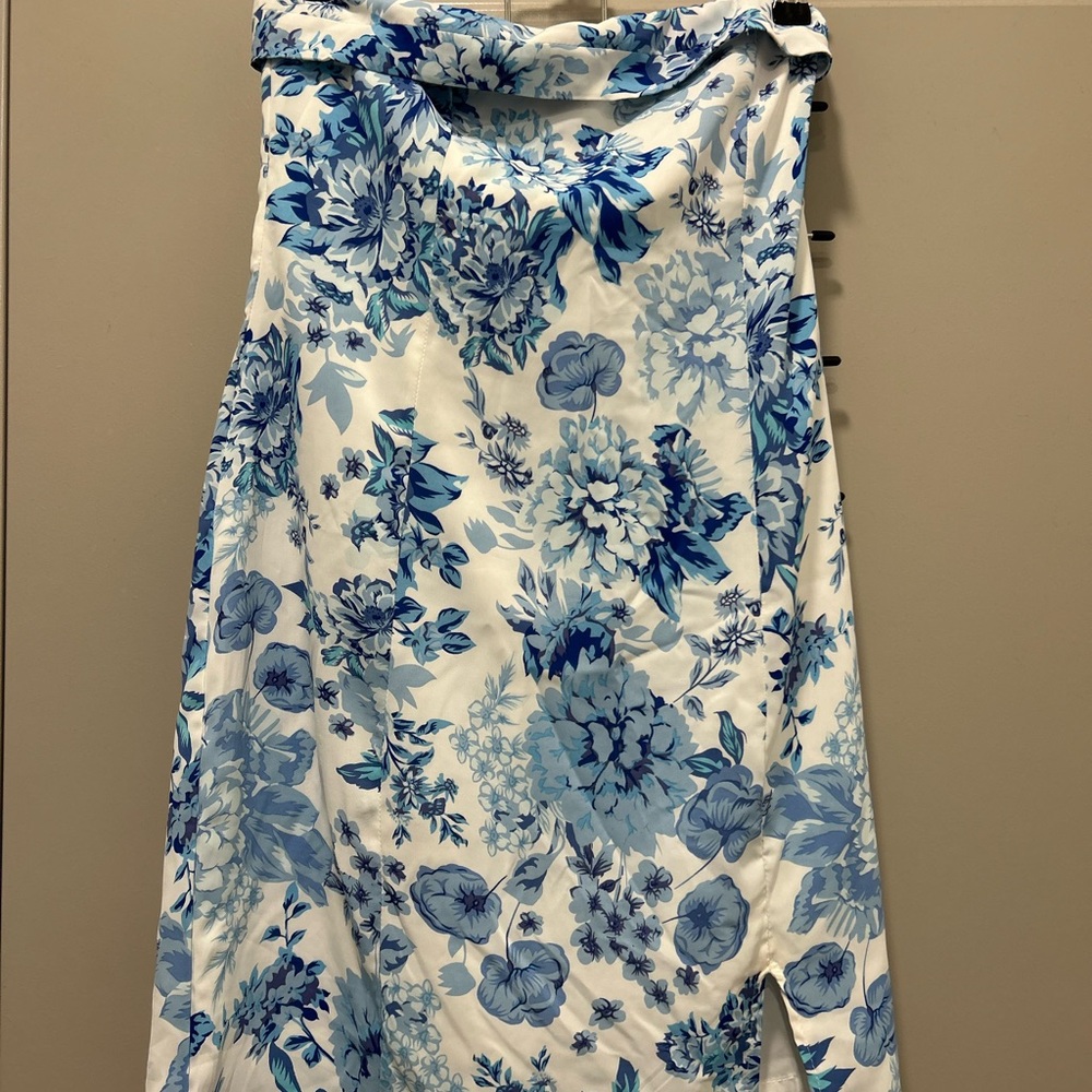 Blue & White Floral Mini dress
